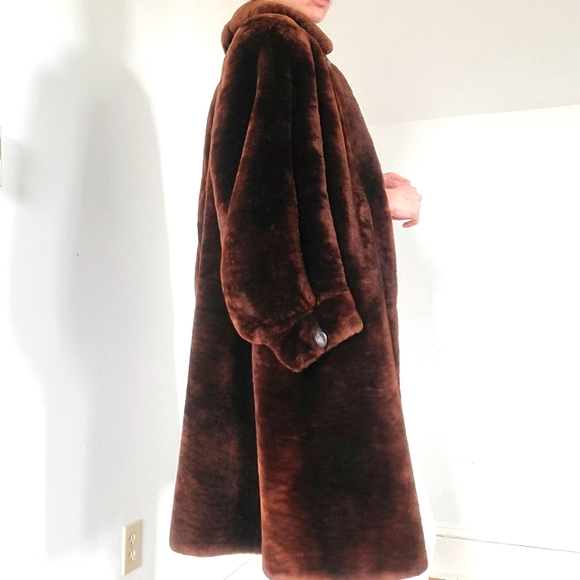 RARE VINTAGE - Faux fur coat - Picture 3 of 16